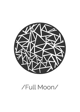 Full moon contemporary art