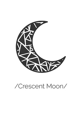 Crescent Moon modern art