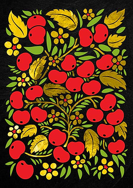 Gold Russian Khokhloma