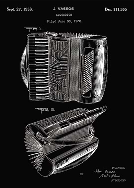 Accordion patent 1935