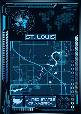 ST LOUIS MAP USA
