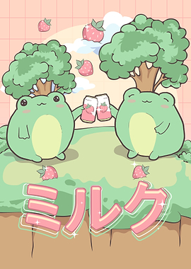 Cottagecore Kawaii Frog