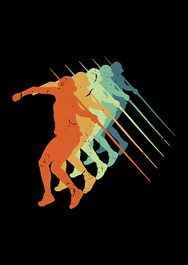 Javelin Throw Cool Retro