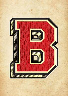 Vintage Letter B