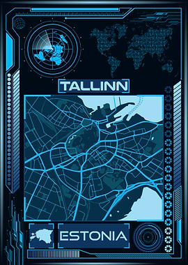 TALLINN MAP ESTONIA