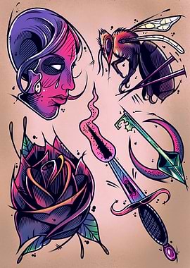 Kingdom Tattoo Flash