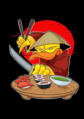 Samurai Sushi Duck Japan