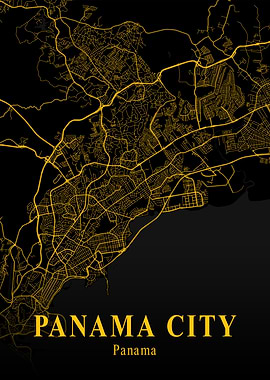 PANAMA CITY GOLD CITY MAP