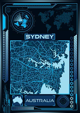 SYDNEY MAP AUSTRALIA