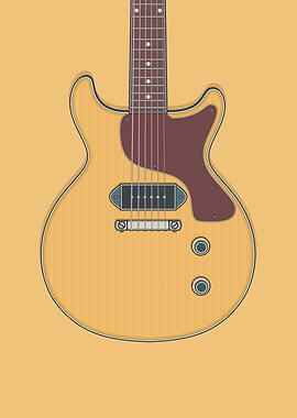 Yellow Junior DC Guitar