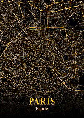 PARIS GOLD CITY MAP
