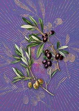Purple Vintage Olive Art