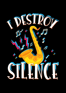 Funny Saxophonist Graphic
