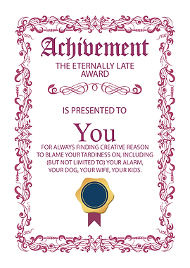 Certificate Funny Wall Art