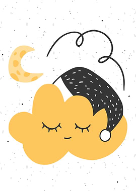 Cute Kids Poster Night