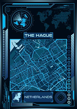 THE HAGUE MAP NETHERLANDS