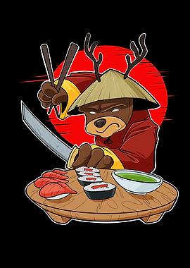 Samurai Sushi Deer Japan