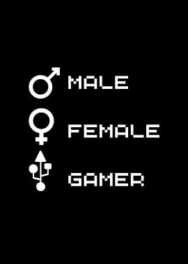 male Female Gamer gaming