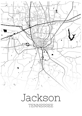 Jackson Tennessee city map
