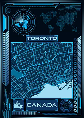 TORONTO MAP CANADA