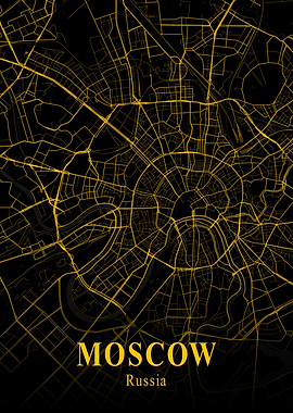 MOSCOW GOLD CITY MAP