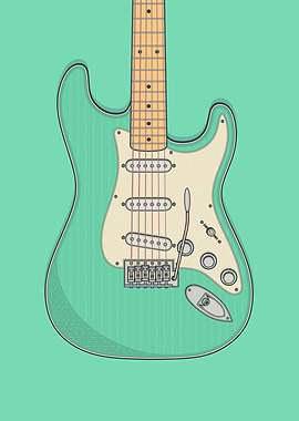Sea Foam Green Strat