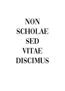 Latin Quote Learn Life