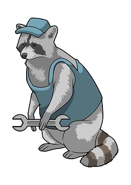 Racoon Craftsman Wrench