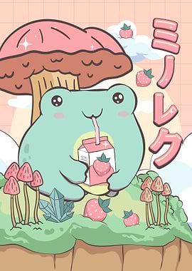 Cottagecore Kawaii Frog