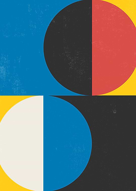 Abstract bauhaus modernart