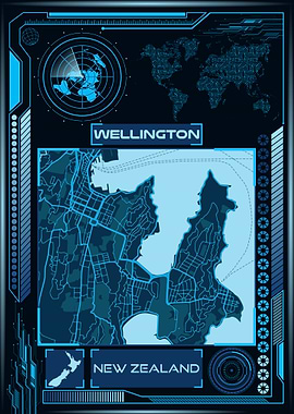 WELLINGTON MAP NEW ZEALAND