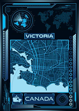 VICTORIA MAP CANADA