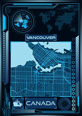 VANCOUVER MAP CANADA