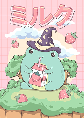 Cottagecore Frog Wizard