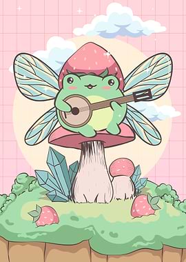 Cottagecore Fairy Frog