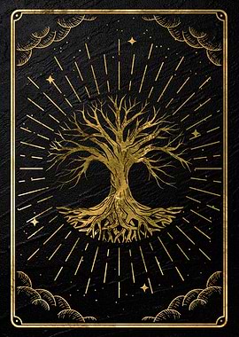Gold Mystical Tarot
