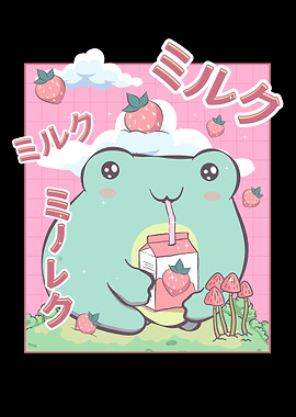 Cottagecore Kawaii Frog