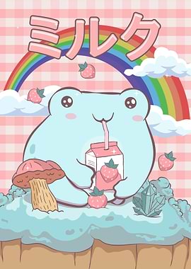 Cottagecore Kawaii Frog