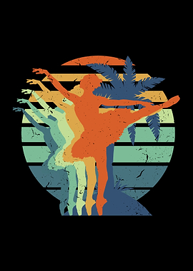 Retro Ballerina Vintage