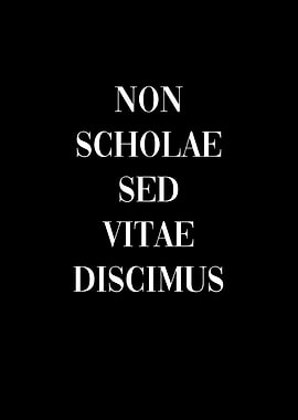 Latin Quote Learn Life