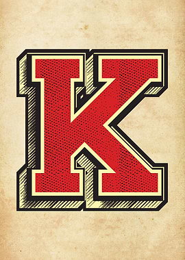 Vintage Letter K