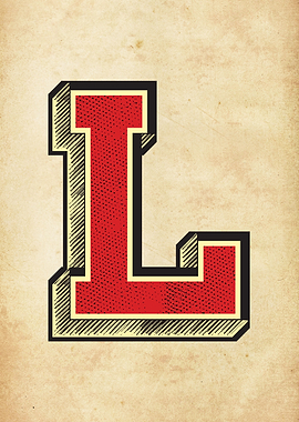 Vintage Letter L