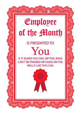Employee Funny Certificate