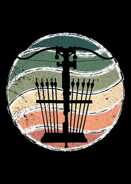 Retro Bow Hunting Archer