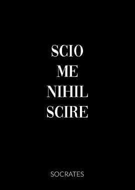 Latin Quote Socrates Know