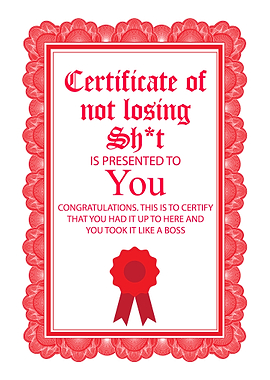 Epic Good Job Certificate