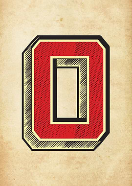 Vintage Letter O