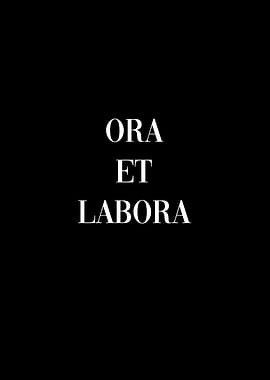 Latin Quote Benedict Work