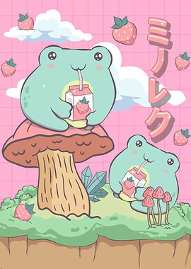 Cottagecore Kawaii Frog
