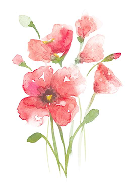 Cute Pink flower modernart